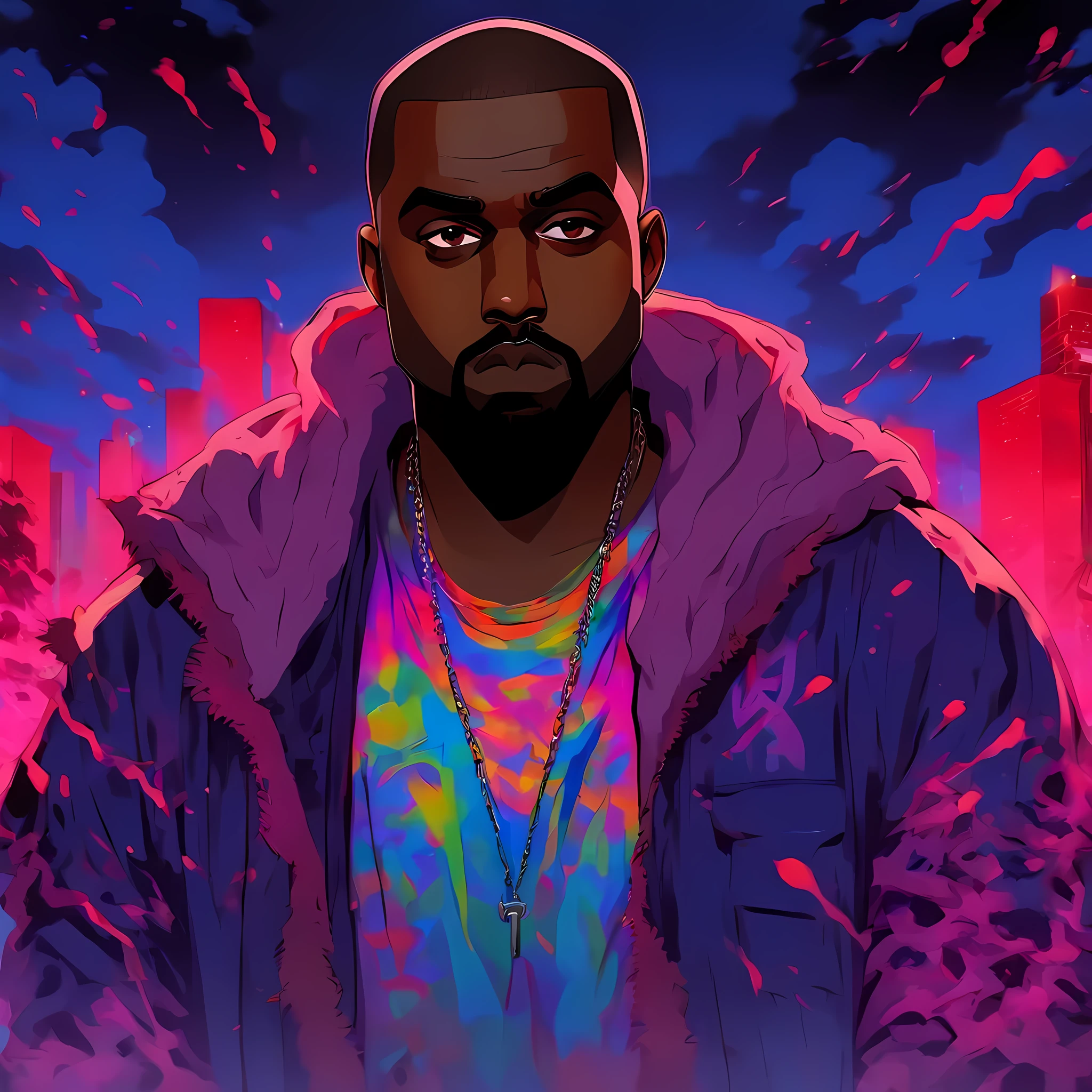 Kanye West, Apocalypse, Walking Dead, night