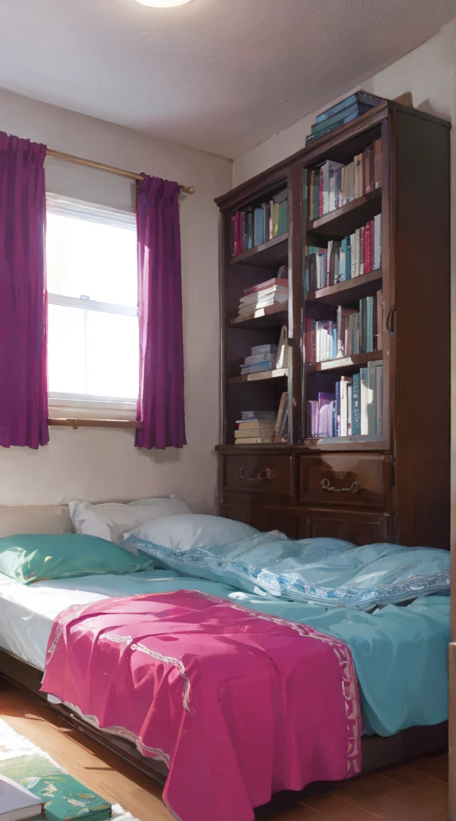 Maiden's bedroom，2k，tidy，bookshelf