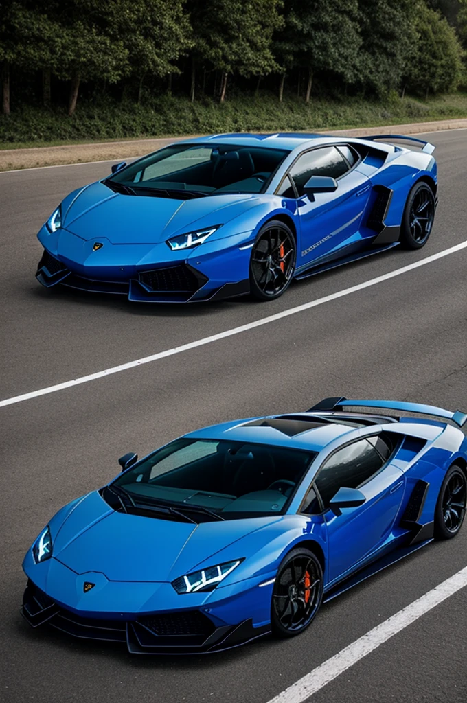Blue Police Lamborghini