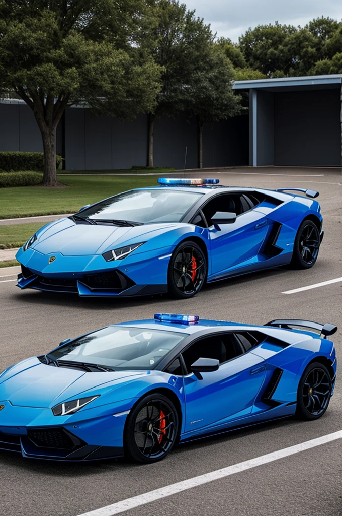 Police Lamborghini blue