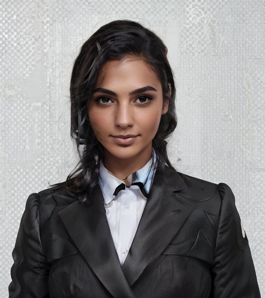 (Highest Resolution, clear_image), Highest quality, masterpiece, Very detailed, woman, Black Hair, all back, Brown skin, Arab, Beauty, Formal suit,