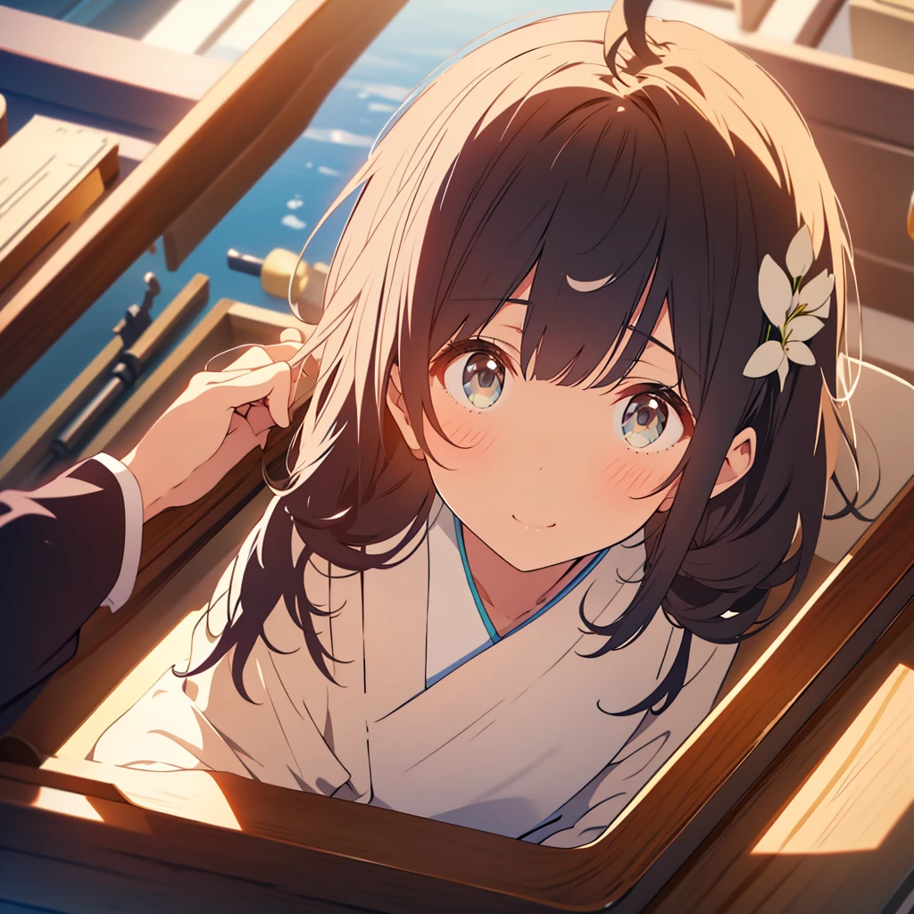 Bangs above eyebrows、Gentle eyes、