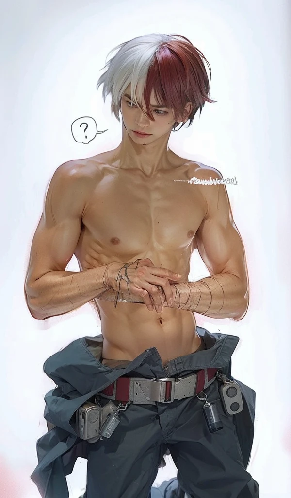 Boy undressing