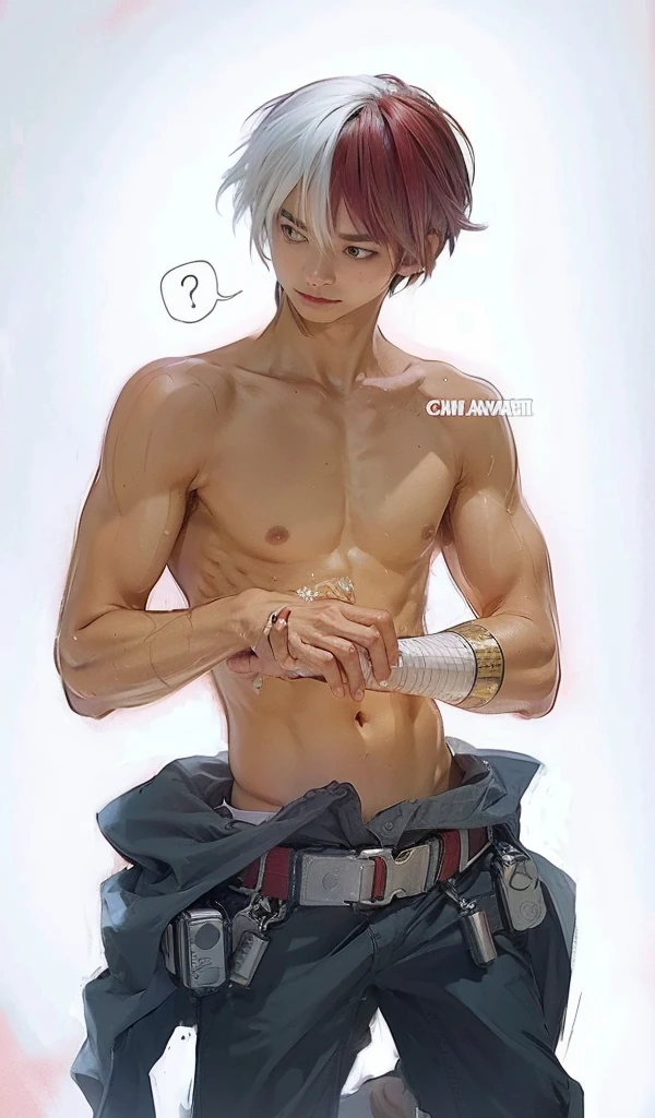 Boy undressing