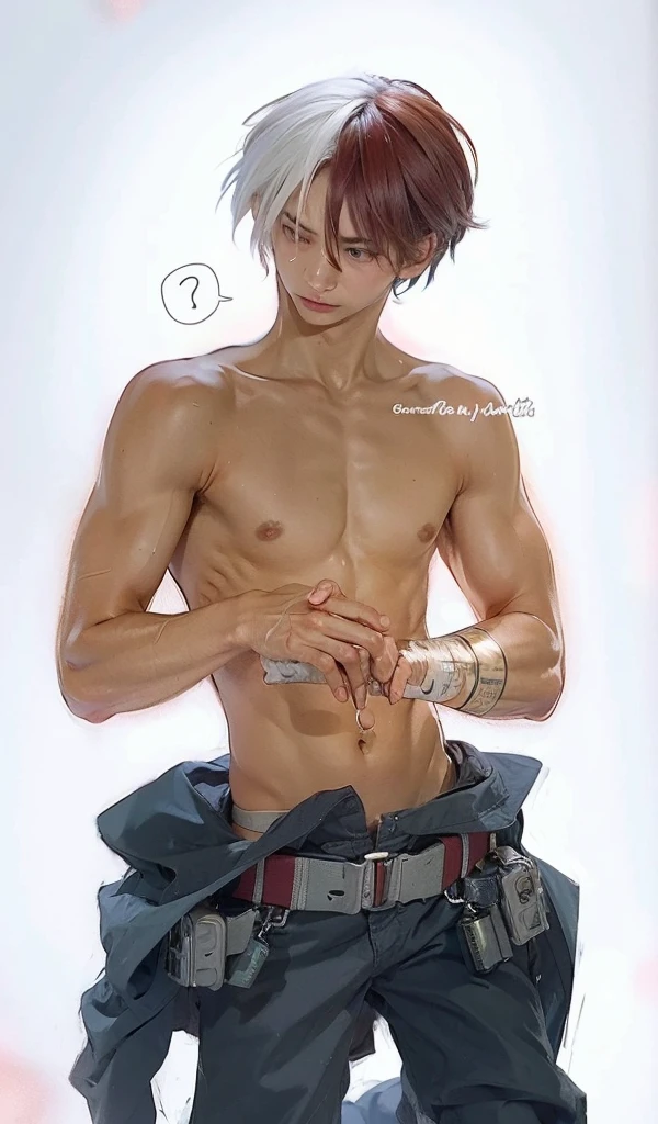 Boy undressing