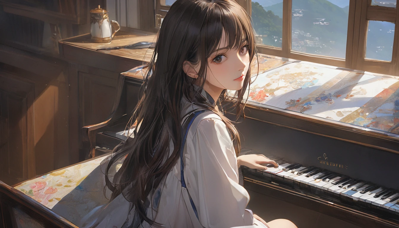 (masterpiece, Highest quality:1.2), One girl, alone
