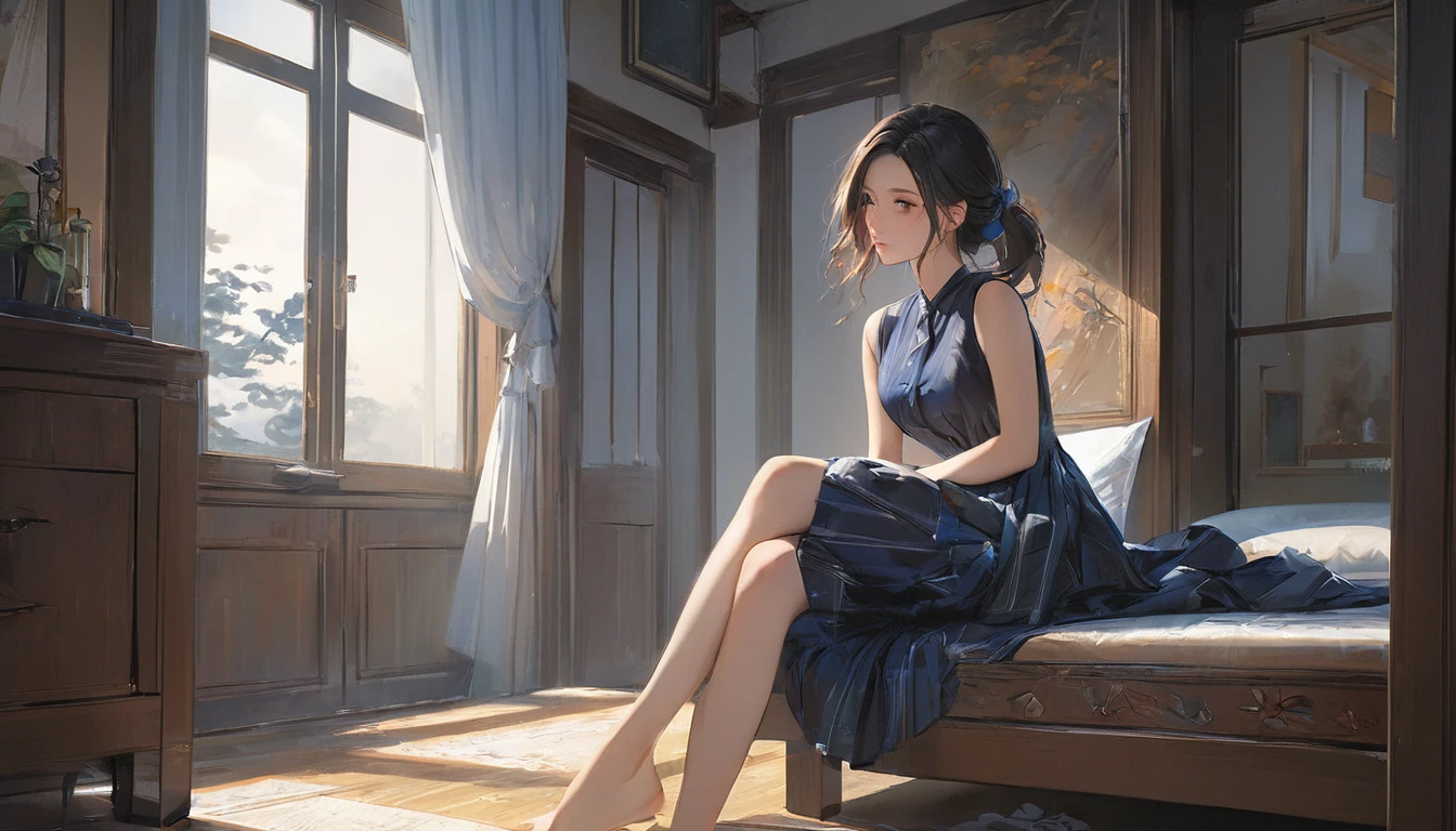 (masterpiece, Highest quality:1.2), One girl, alone