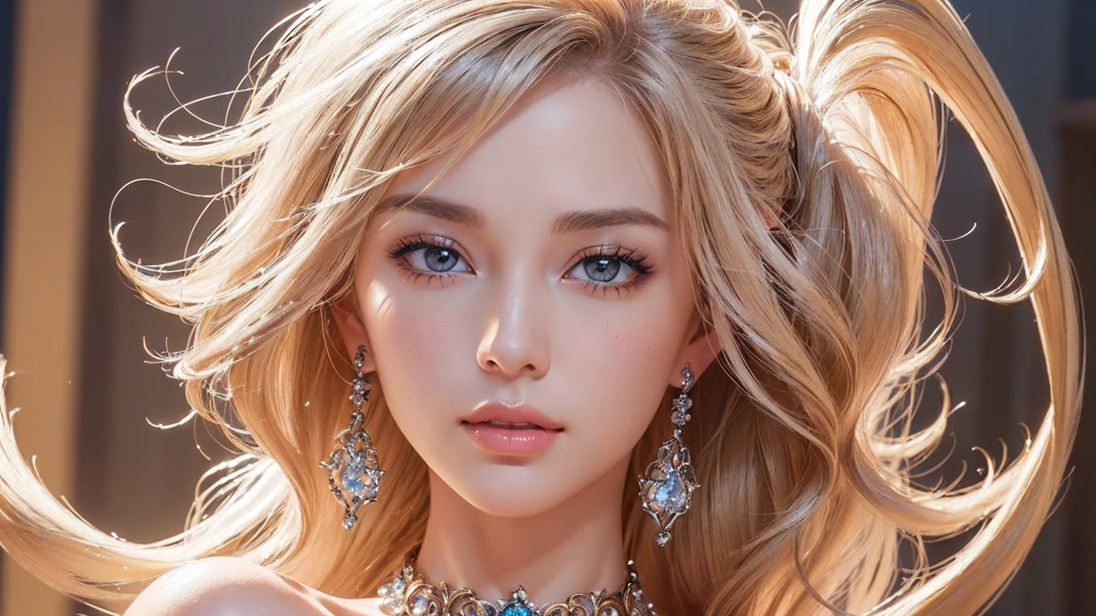 ((Highest quality)),(Ultra high resolution),(Awesome details),(Detailed description),((The best CG)),(The best artwork),Art of extraordinary precision,wonderful drawing art,(Art with precise details:1.5), (1 female category:1.6),(Beautiful face and good figure:1.5)),(charming body:1.6),necklace:1.6,ring:1.3,bracelet:1.5,Anklet:1.3