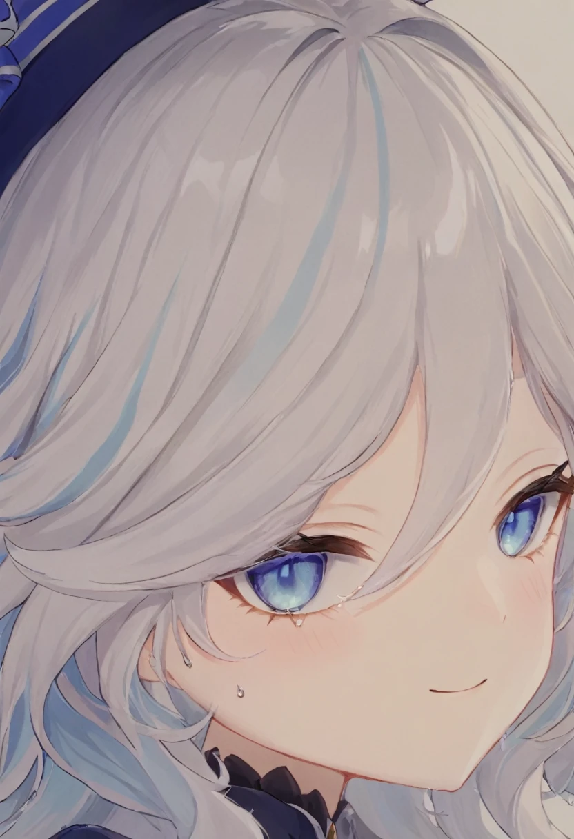 Super detailed,(Highest quality),((masterpiece)),(High resolution),original,Highly detailed 8k wallpaper,(Very delicate and beautiful),Highest_hand,anime, (\Funinna\),droplet-like pupils,White background,smile