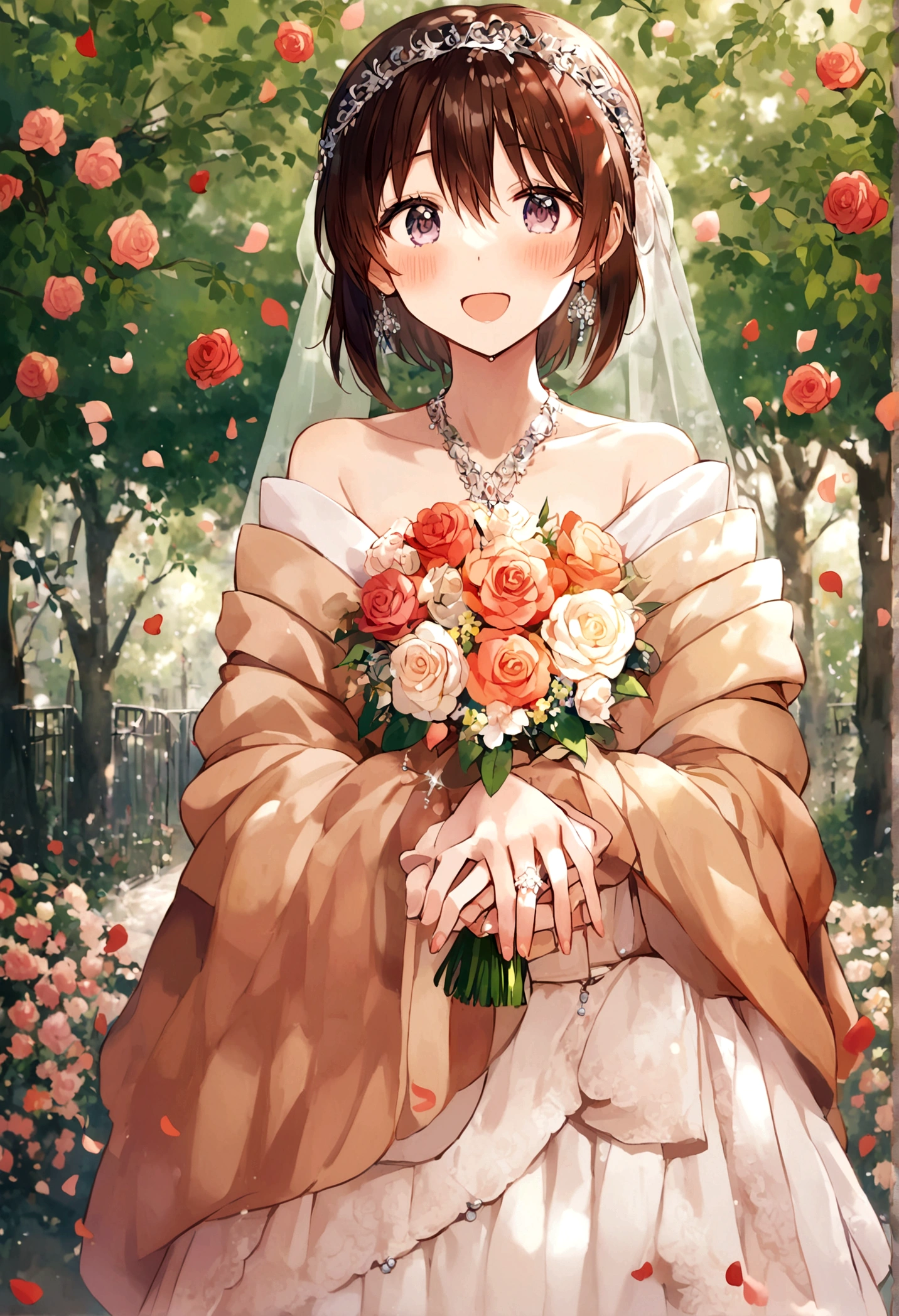 Hiura mihate on a wedding 