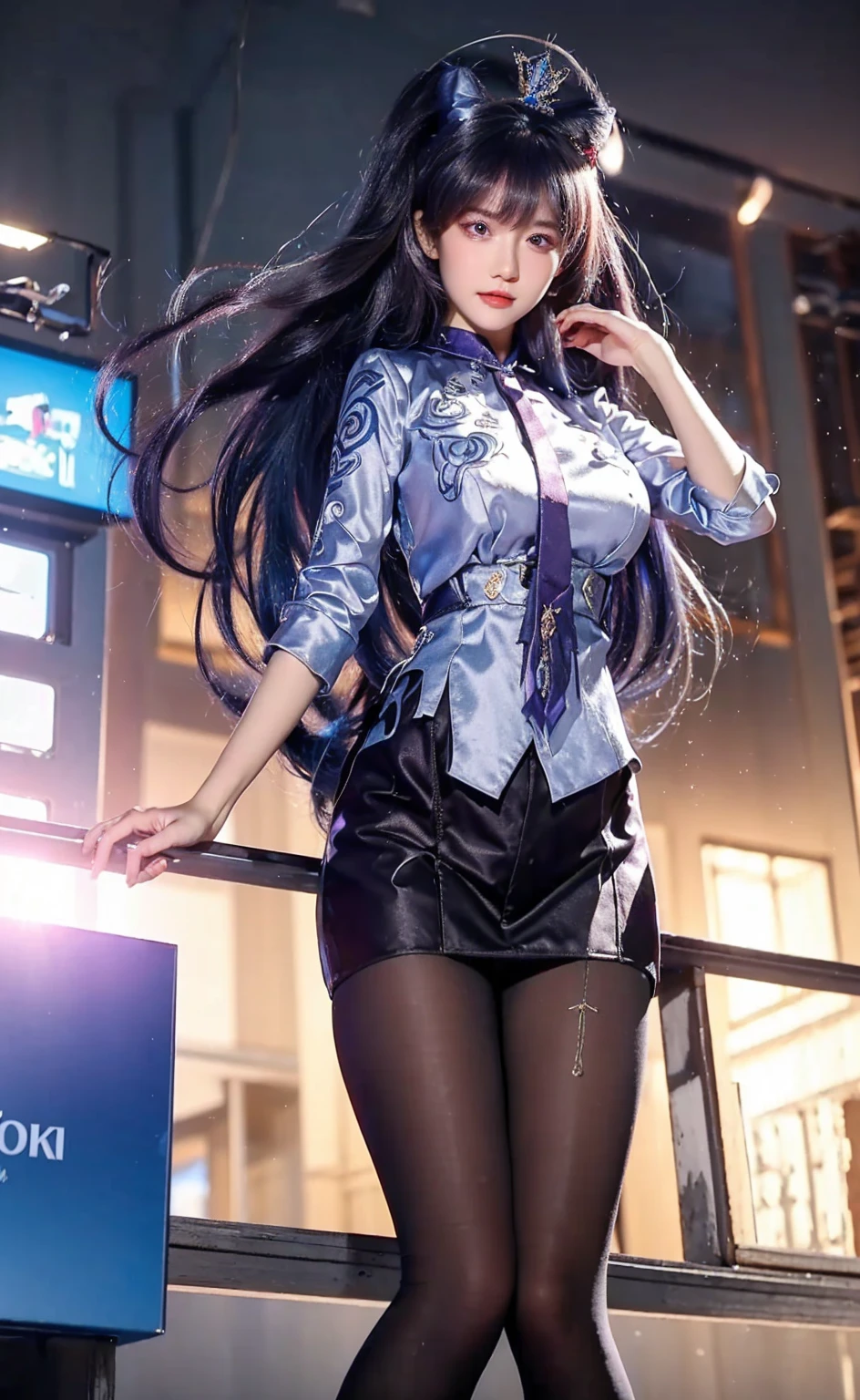 (Best quality, 8k, Masterpiece :1.3), upper bod y, Sharp focus :1.2, Beautiful woman with perfe ct figure, Highly detailed facial and skin textur e, Detailed eyes, Double eyelids, Interior view, :
erpect lighting, Glowing skin,