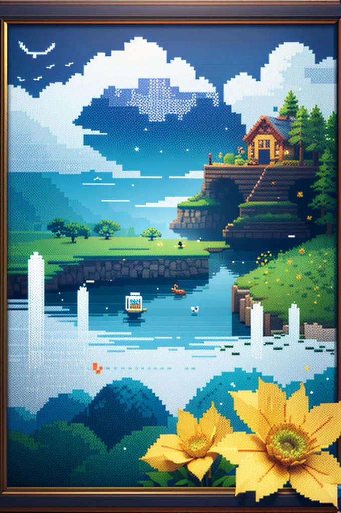 cross stitch pattern, pixelart
