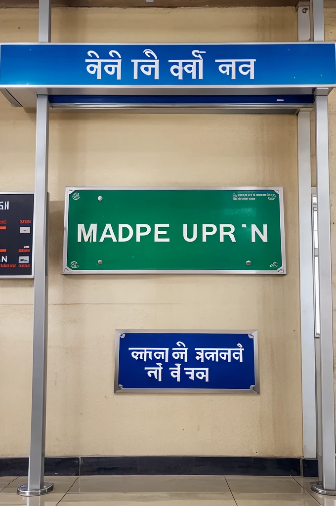 Madpur name plate airport