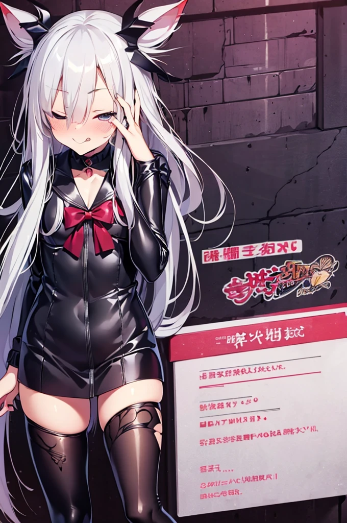 (((Characteristic clothing))),(((high quality))),Unshaven, Cloudy eyes,Anime Style,Long Tongue,Sticking out tongue,Obscene lines,Fatty face,Fallen into evil,Sexual,clumsy smile,((Unshavenの髪)),((((Long hair that covers the eyes)))),transformation,Long Hair