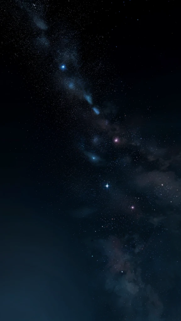 masterpiece, Space scene, Three stars lined up in the night sky, Sirius A, Sirius B, Sirius C was vividly depicted. High-quality images with exquisite detail, Ultra-realistic, Dynamic play of light and shadow, Sharp focus, Depth of written boundary. The stars shine brightly, The surface is carefully textured, Their position is accurately described. The heavenly bodies emit a mystical glow., Their brightness accentuates the dark background of space. The galaxy shines in the foreground, Add depth and dimension to a scene. このmasterpieceは宇宙の現実を畏敬の念を抱かせる表現である. (Sirius A: 1