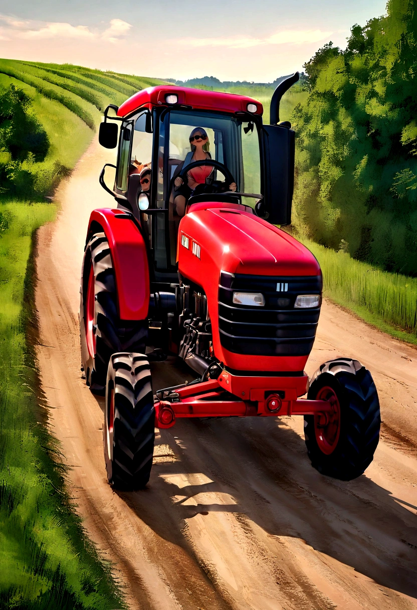 Case ih tractor  Creating an unforgettable picture. You just have to pick up the steering wheel and go on this exciting journey.