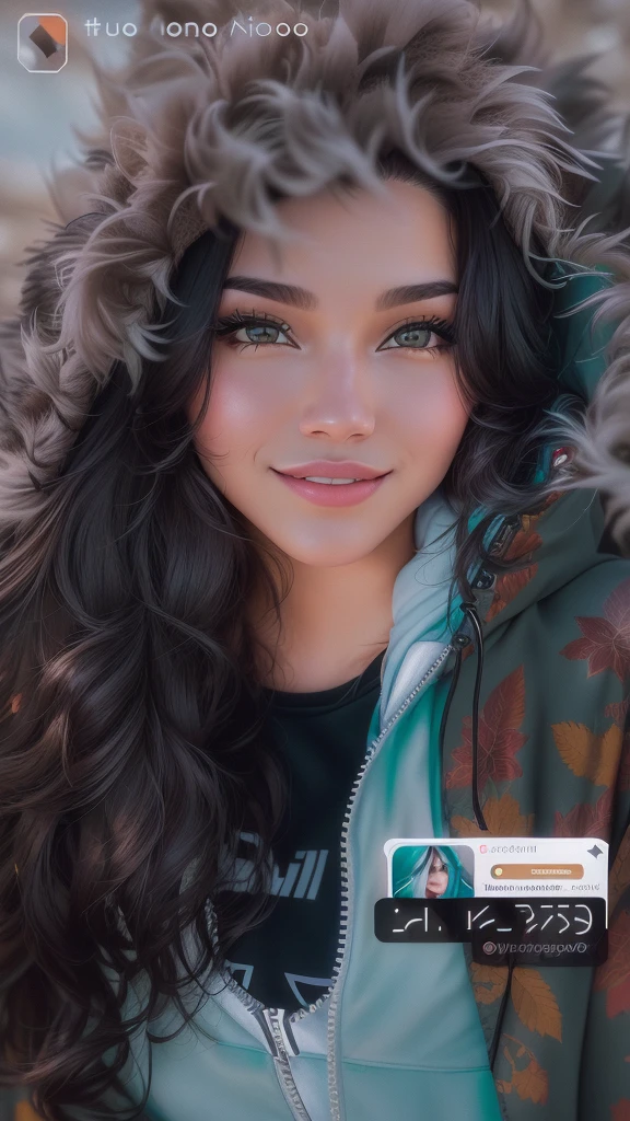 a closeup of a person wearing a jacket and hood, capture, with Instagram filters, Instagram, Photography, profile picture, at Instagram, instagram story, Estefania Villegas Burgos, instagram post, Instagram filter, Snapchat photo, , latina, portait photo profile pictureture, tik tok videos, in his early 30s, 🤤 girl portrait