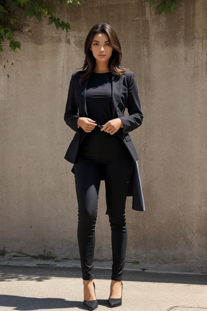 Woman's full body open