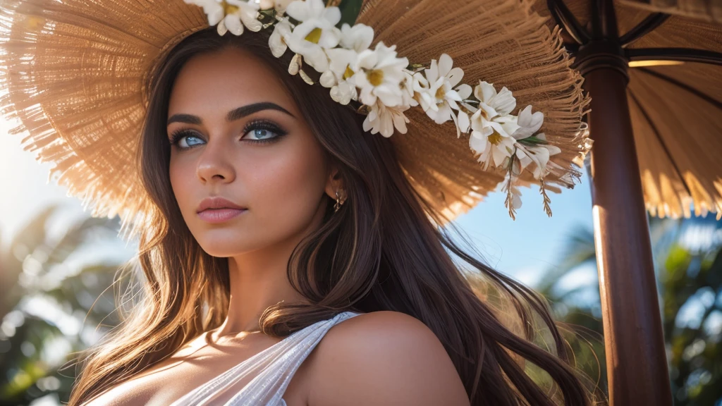 fot, (fullcolor:1.2), deep shadow, (Brazil Carnival Parade Background:1.3), ((photogenic, rule of thirds)), raw photo of (Highly detailed white Brazilian woman:1.2), photo by full body, (long and dynamic layered brown curvy hair colors:1.4), (beautiful highly detailed face:1.3), ( highly detailed honey colored skin:1.2), bright skin tone, (full eyes, full face:1.1), (glare eyes:1.2), extremely detailed eye and face, (light heavenly blue eyes:1,1), fringes, volantes, wearing an extremely detailed bzc costume in rich color texture, with a flower headdress, (Average breast size: 1.4), in UE5 setting and 4x rendering with this realistic and dynamic photo, (large shot). Captured in stunning 4K and 8K resolution, utilizing advanced camera equipment, including the Kodak Funsaver disposable camera, sharp focus, Film grain, Fujifilm XT3, dynamic lighting, eyeshadows, (photo taken under the morning sun, retro lit: 1.2)