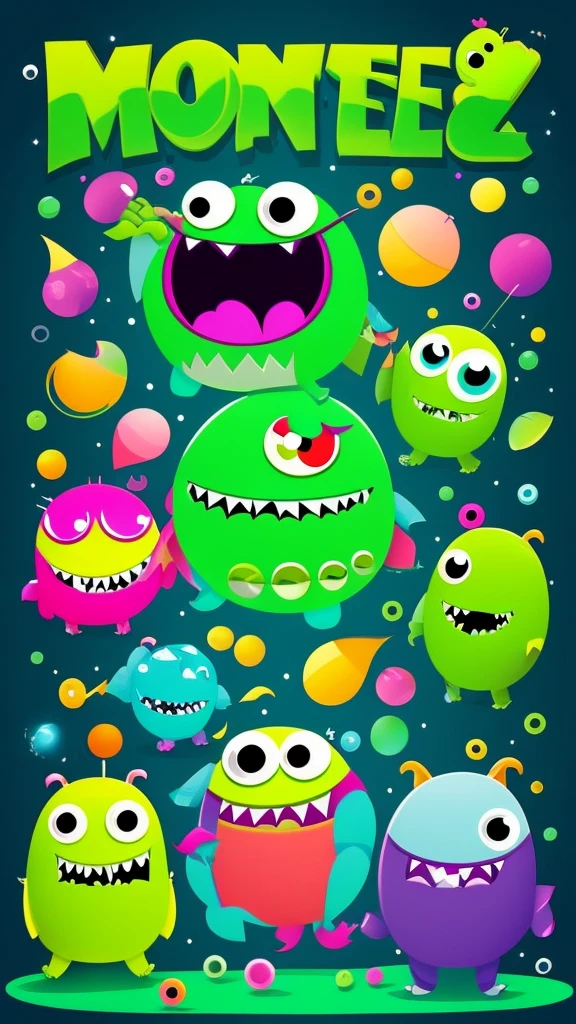 Monster cool cute