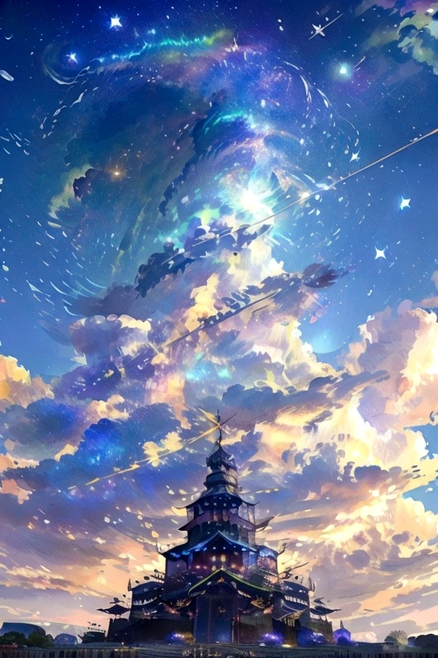 The world we see、Iridescent幻想的なNight Sky、constellation, Iridescentconstellation、Iridescent空包み込まれそうな瞬間,Astronomical observation、Planetarium、Meteors、colorful,美しいconstellation、Three-dimensional,wonderful景色,Night Sky,An atmosphere full of dreams and hope,masterpiece.16K, Ultra-high resolution, to be born,wonderful ,future、Iridescent、The world 30 years from now。