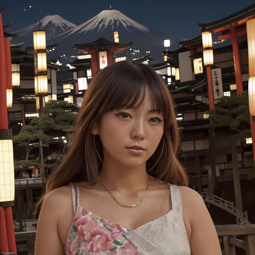 (((masterpiece: 1.5, Highest quality, High resolution: 1.3, Super Resolution, Super detailed, Super detailed: 1.3, Rich background: 1.2))), 1 Girl, alone, Green Eyes, Long pink hair with a blue ribbon, Blunt bangs, Cute hairpin, , White Seraphon, Red Sailor Collar, Short sleeve, Blue pleated skirt, (Outdoor), ((Downtown), (crowd), ((Japanese atmosphere: 1.3)), landscape, ((night)), darkness, (Low Light: 1.1), moon, (moonlight: 1.2), ((Dynamic Light: 1.4)), ((Head close-up))))))