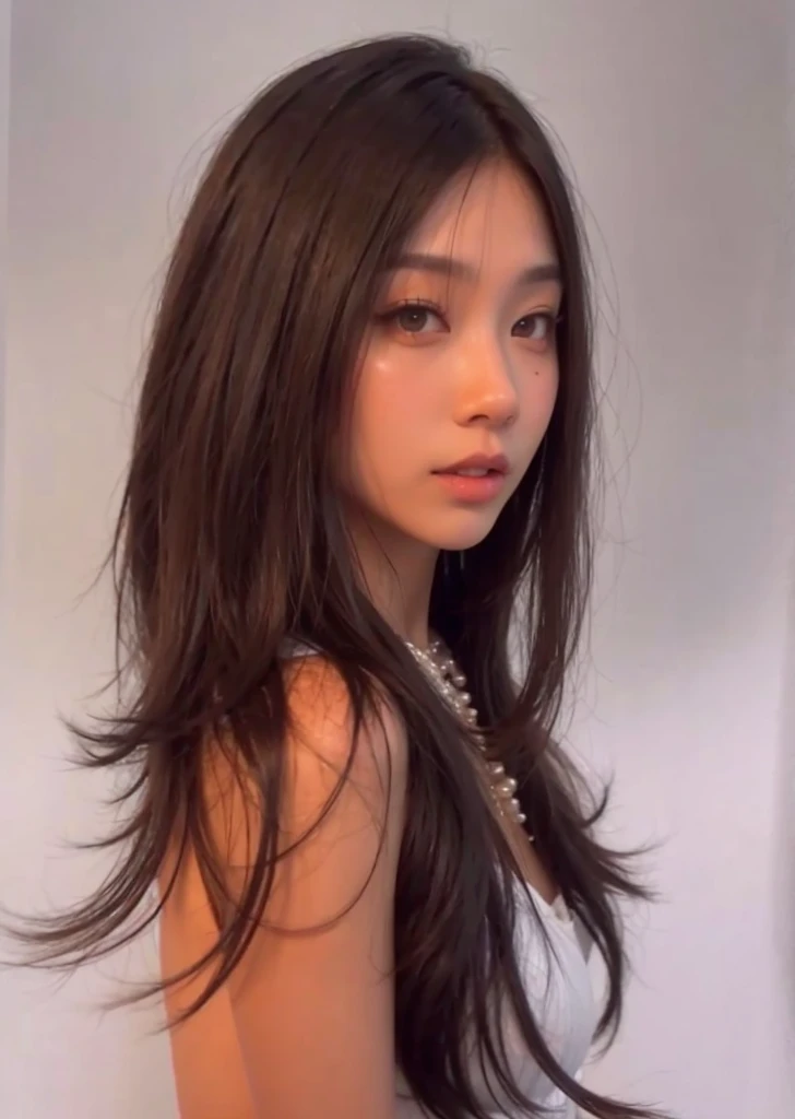 with black hair