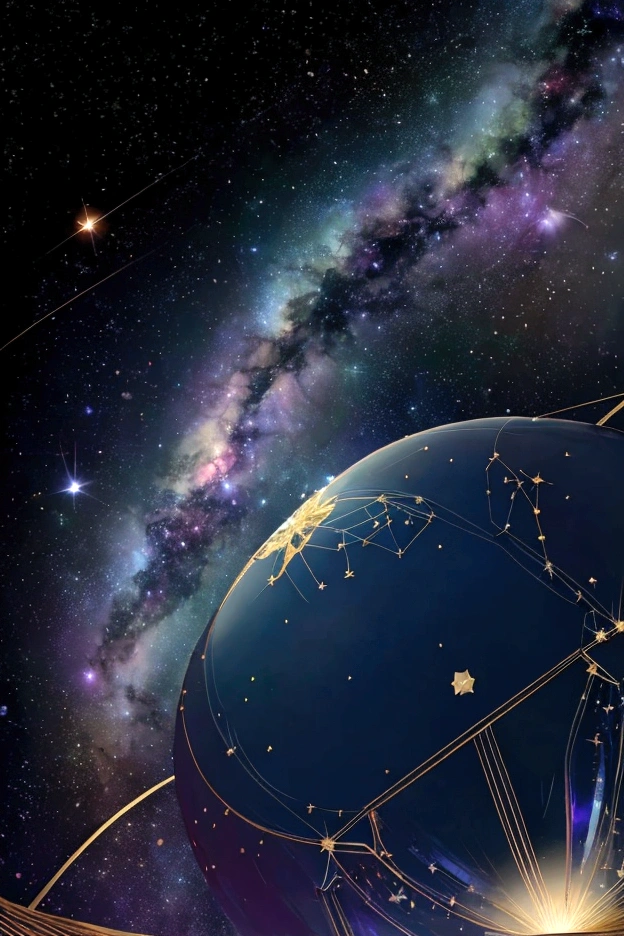 The world we see、Iridescent幻想的なNight Sky、constellation, Iridescentconstellation、Iridescent空包み込まれそうな瞬間,When the stars shine in rainbow colors、Astronomical observation、Planetarium、Meteors、colorful,美しいconstellation、Three-dimensional,wonderful景色,Night Sky,An atmosphere full of dreams and hope,masterpiece.16K, Ultra-high resolution, to be born,wonderful ,future、Iridescent、The world 30 years from now。