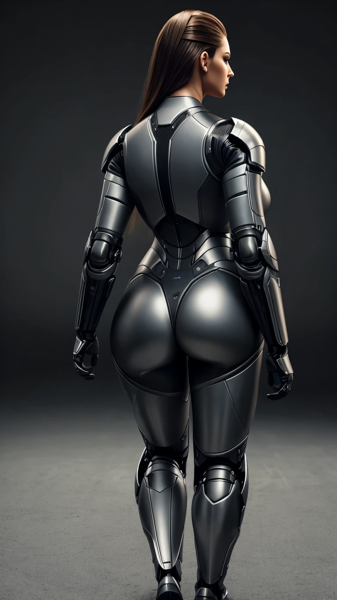 Woman, Curvy, Thick, Muscular, Robot, Sci-Fi, Aerodynamic, Carbon Fibre, Armor, Gears, Engines.
CGI, VFX, 3D art, Realism
Top Models Face, Make Up, Beauty, Straight, Slicked, Long Legth Hair.
Dynamic, Walking, back view, sexy,
