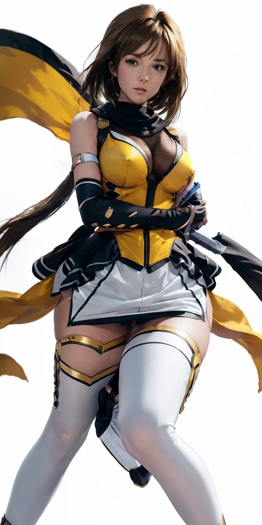 ((No hair, Shaved head, Buzz cut hair)), ((background:In town:1.4)), Reproducing every detail, Voluptuous bust, Big Breasts, Narrow waist, A broken back, Rounded ass, Complete the whole body, Full body image
