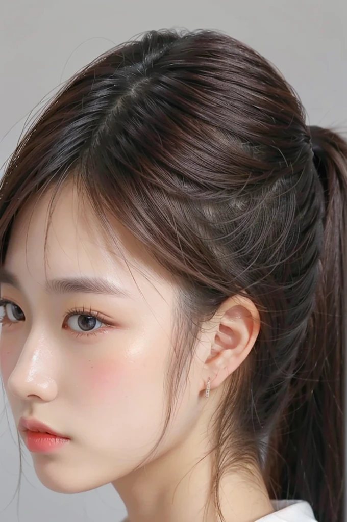 Girl,Double ponytails,close up,Bow,Photo effects,Graininess,8K,Hyperrealism,Ultra-clear,masterpiece,