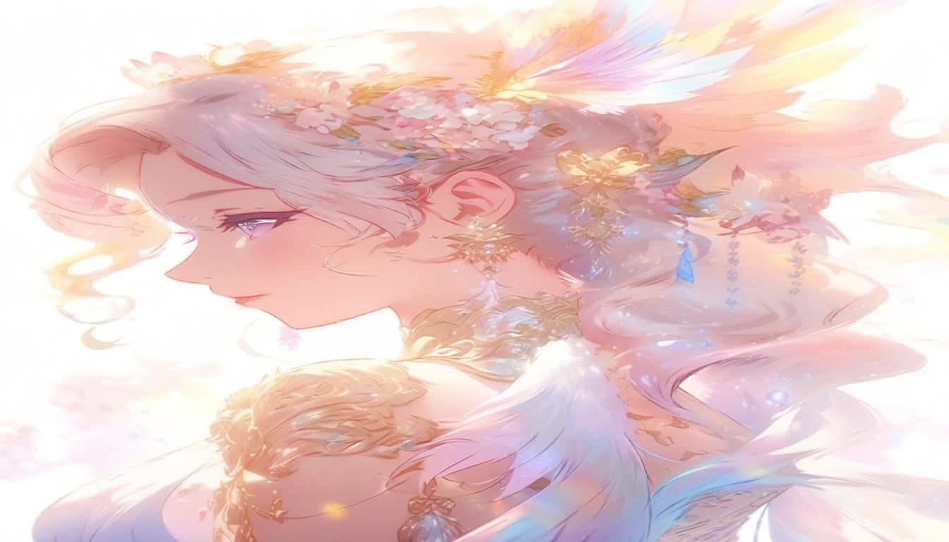 Anime girl with long hair and flowers, Beautiful Anime portrait, Beautiful Anime, Beautiful fantasy anime, Beautiful Anime girl, Beautiful Anime art, Beautiful Anime artwork, ((Beautiful fantasy empress)), Beautiful Anime woman, Amazing Anime Face Portraits, Beautiful Anime face, Beautiful Anime style, Beautiful Anime art style, Soft anime illustration, ether anime, ether!!!!!!!