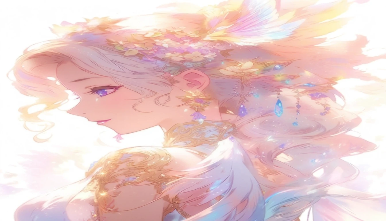 Anime girl with long hair and flowers, Beautiful Anime portrait, Beautiful Anime, Beautiful fantasy anime, Beautiful Anime girl, Beautiful Anime art, Beautiful Anime artwork, ((Beautiful fantasy empress)), Beautiful Anime woman, Amazing Anime Face Portraits, Beautiful Anime face, Beautiful Anime style, Beautiful Anime art style, Soft anime illustration, ether anime, ether!!!!!!!