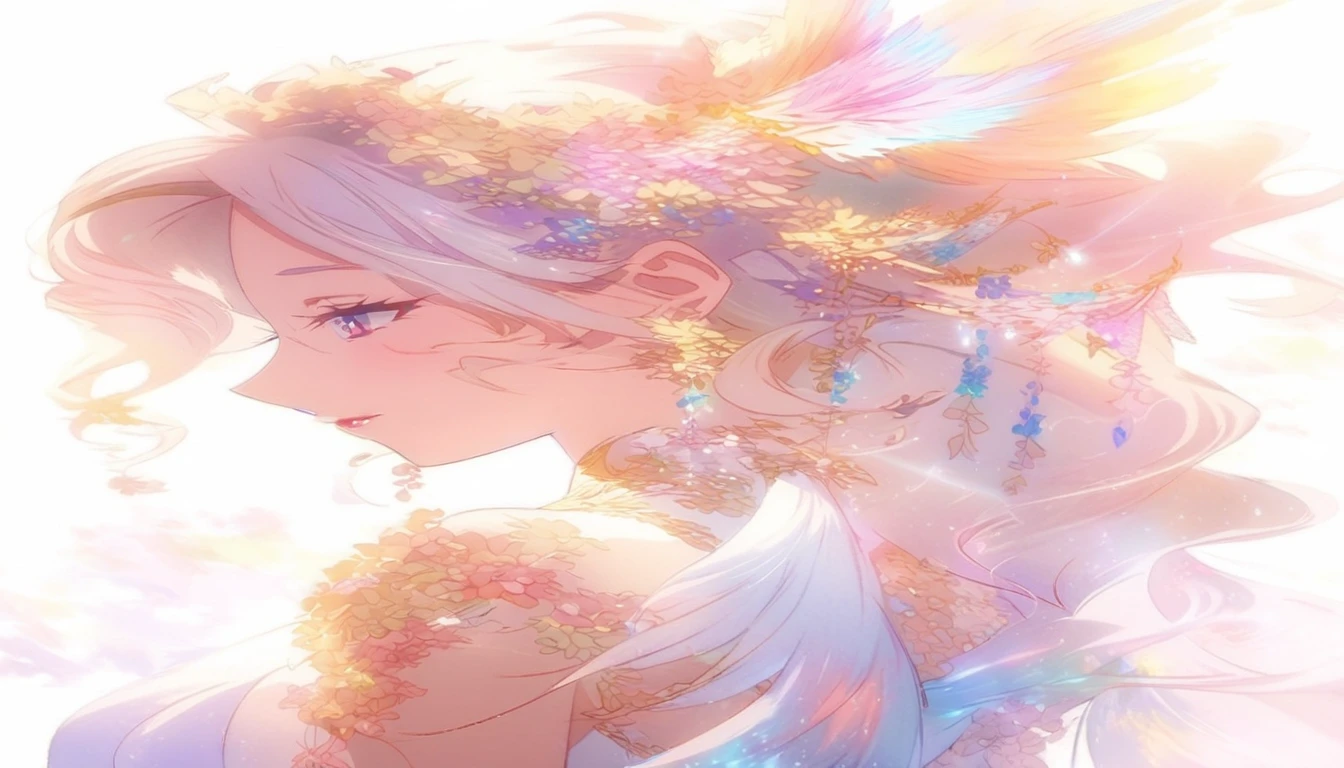 Anime girl with long hair and flowers, Beautiful Anime portrait, Beautiful Anime, Beautiful fantasy anime, Beautiful Anime girl, Beautiful Anime art, Beautiful Anime artwork, ((Beautiful fantasy empress)), Beautiful Anime woman, Amazing Anime Face Portraits, Beautiful Anime face, Beautiful Anime style, Beautiful Anime art style, Soft anime illustration, ether anime, ether!!!!!!!