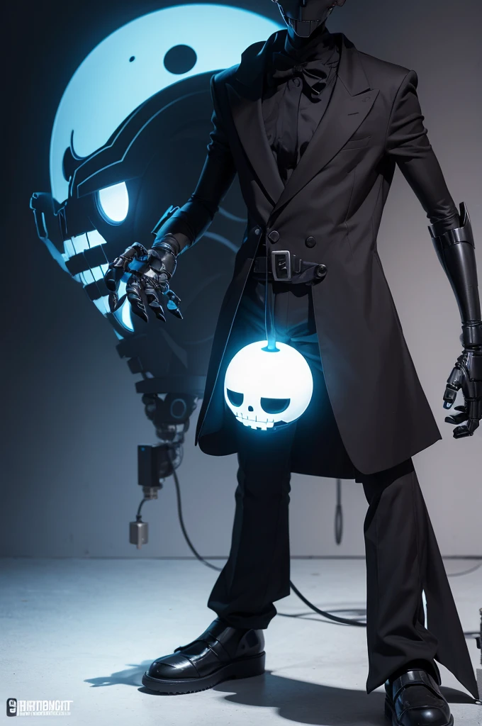 Gaster from Undertale but in a 2D robotic version
