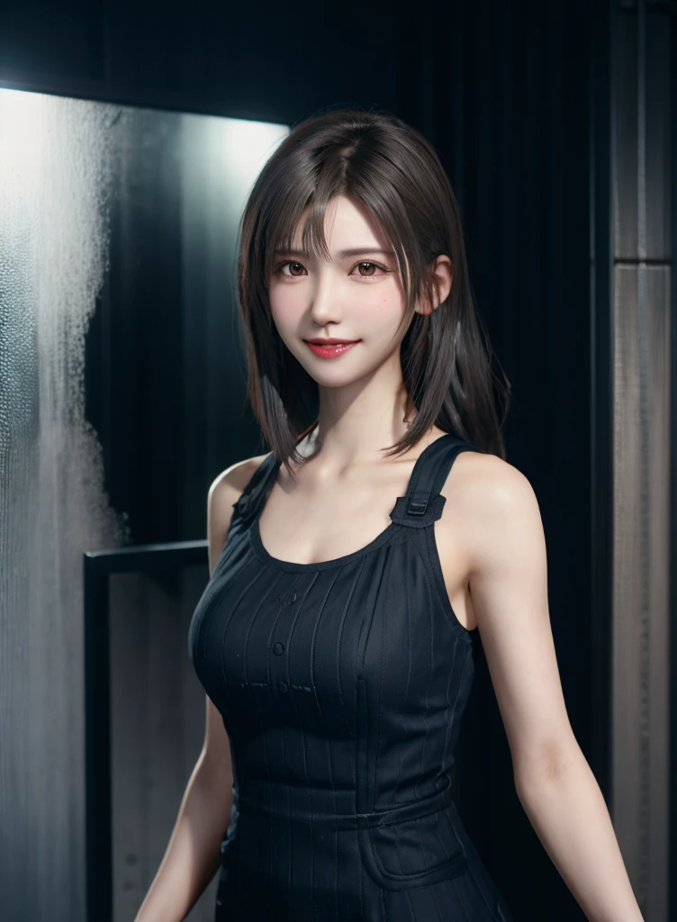 high quality picture, masutepiece, detailed hair texture, Detailed skin texture, Detailed Cloth Texture, 8K, Add fabric details, ultra detailed skin texture, ultra detailed photographic, Skin pores,light smile, full body,(slingshot dress), extra short hair, buzz cut,