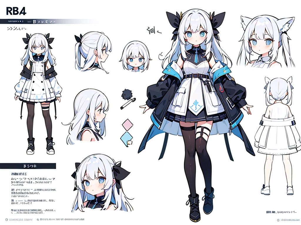 reference art, 1girl, full body, white background, concept ar