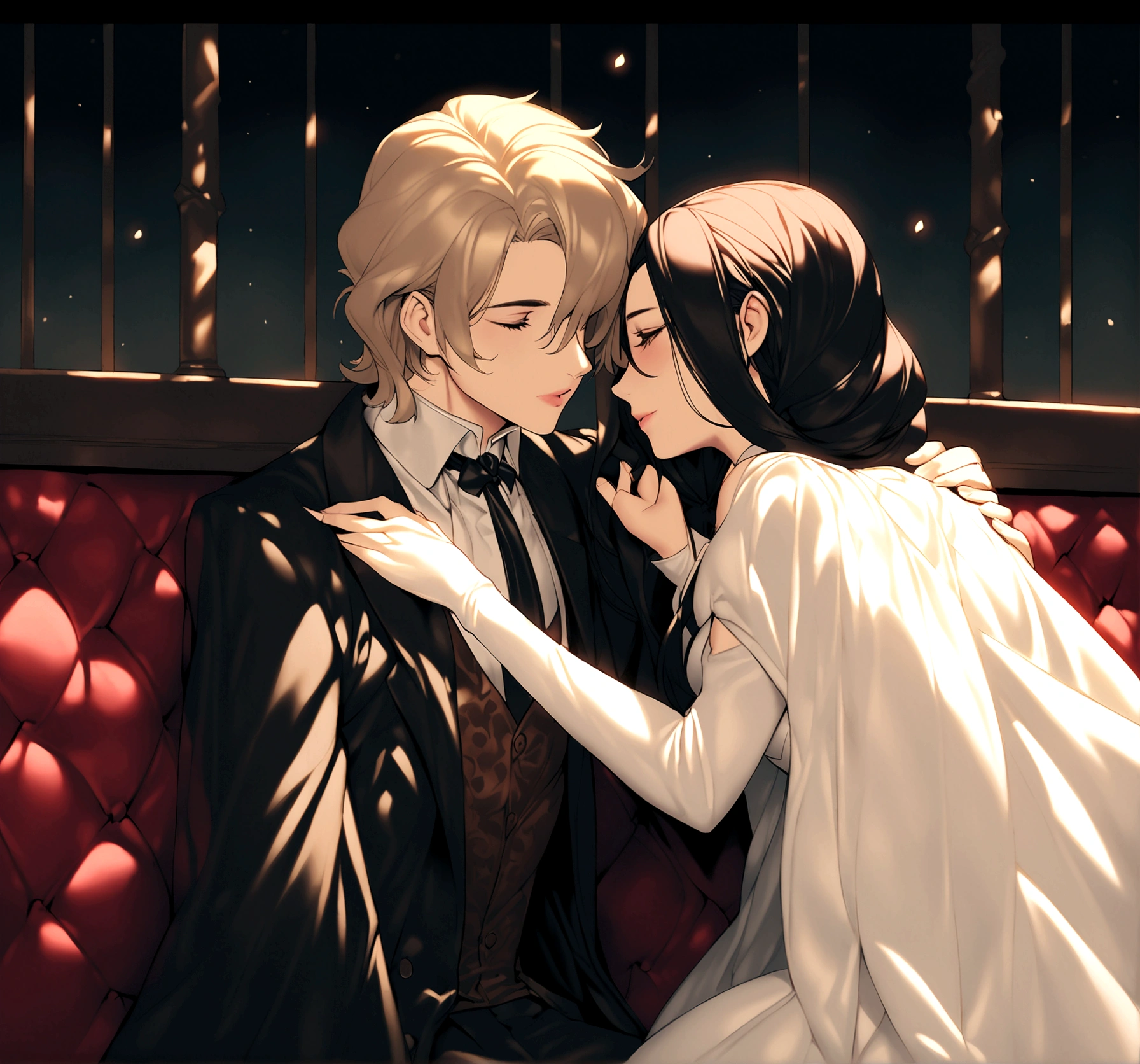 And so, their romantic story began. They faced joys and sorrows together, and their love remained constant."
