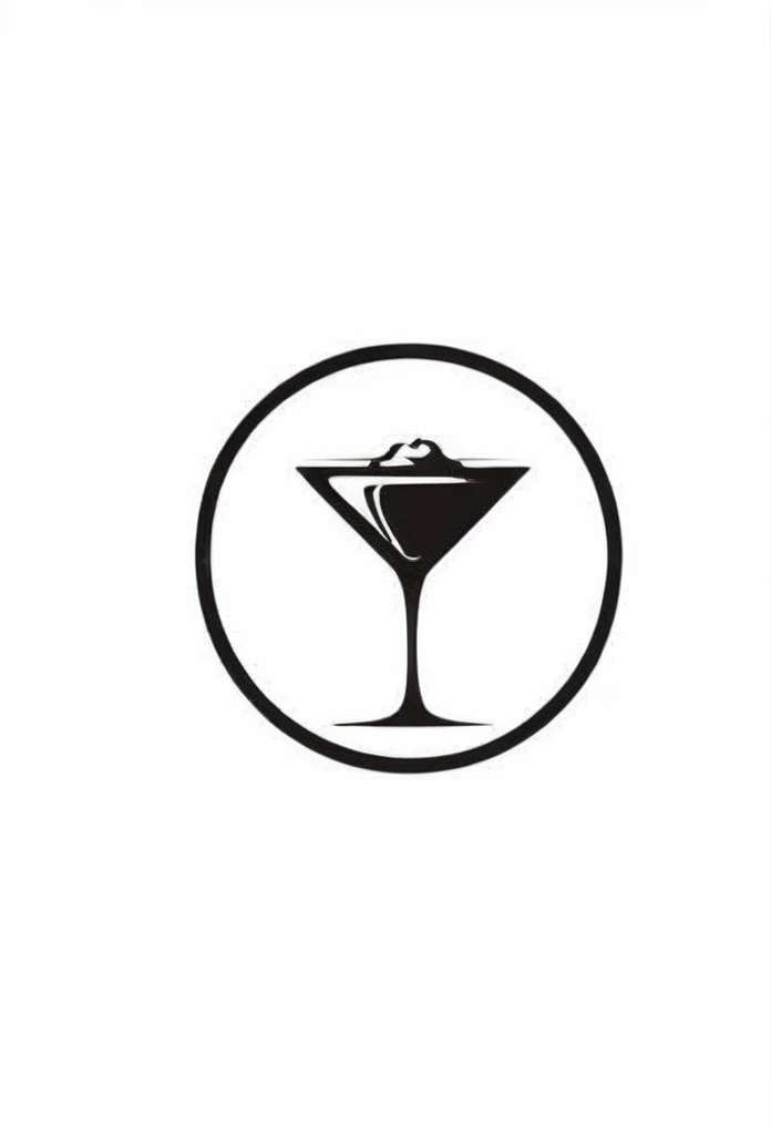 A stylish dining bar logo A dining bar logo with entertaining features A logo with alcohol as the main focus A cool, chic and modern design with an amazing feature added to the logo A pure white background