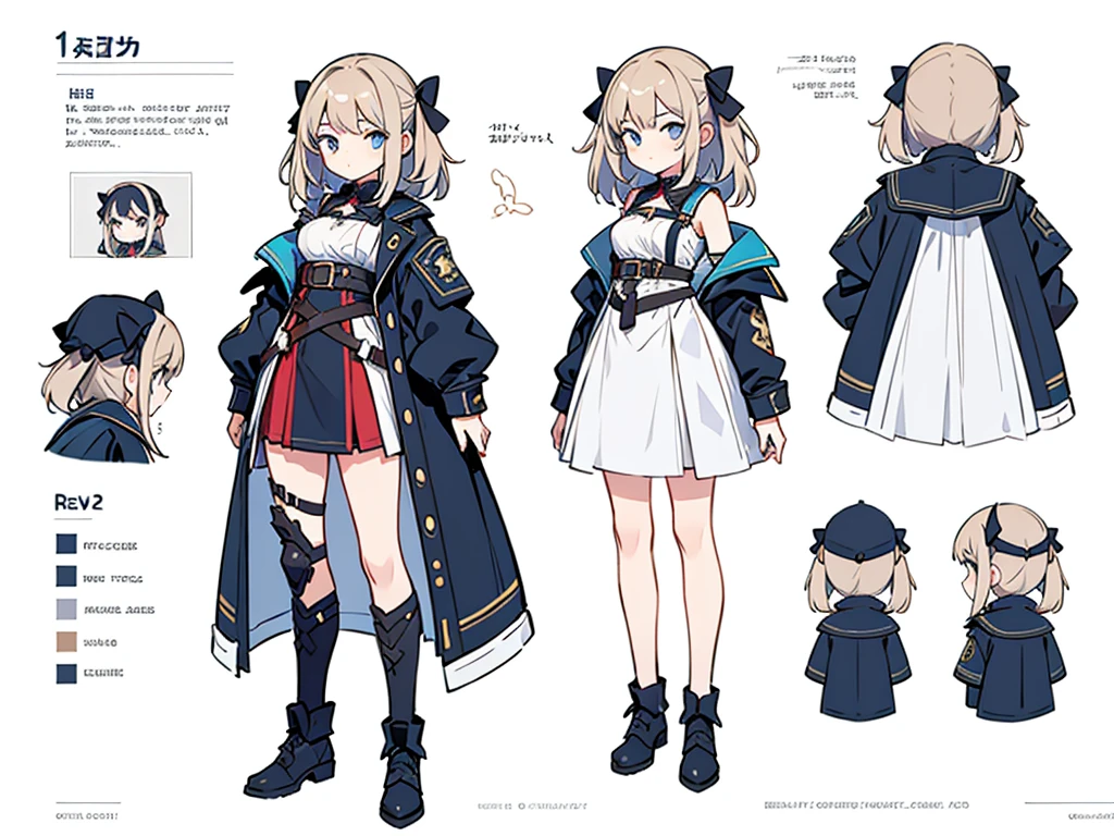 reference art, 1girl, full body, white background, concept art