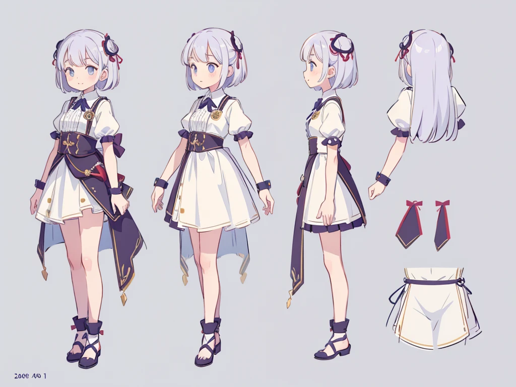 reference art, 1girl, full body, white background, concept art,