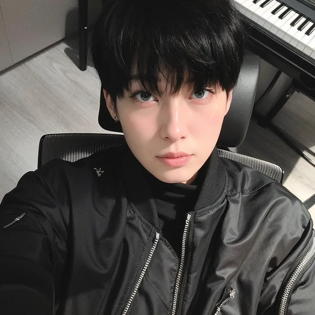 (realistic, photo-realistic:1.37),(8k, RAW photo, best quality, masterpiece:1.2), cute, ultra-detailed,heart-shaped pupils,physically-based rendering, ultra high res, kodakvision color, shot on Arricam LT Camera, bokeh, sharp focus,
looking at viewer,photorealistic,realistic, solo, photorealistic, best quality,extremely detailed face,extremely detailed eyes and face, beautiful detailed eyes,absurdres, incredibly absurdres,haunting smile,Messy hair, floating hair, , 