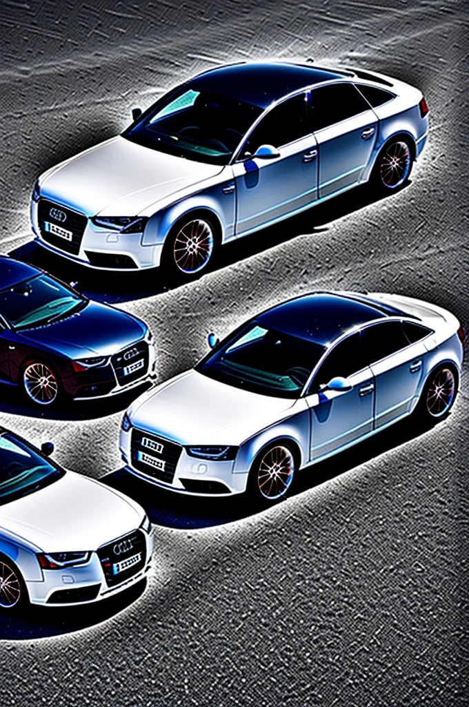 white Audi S4 c4