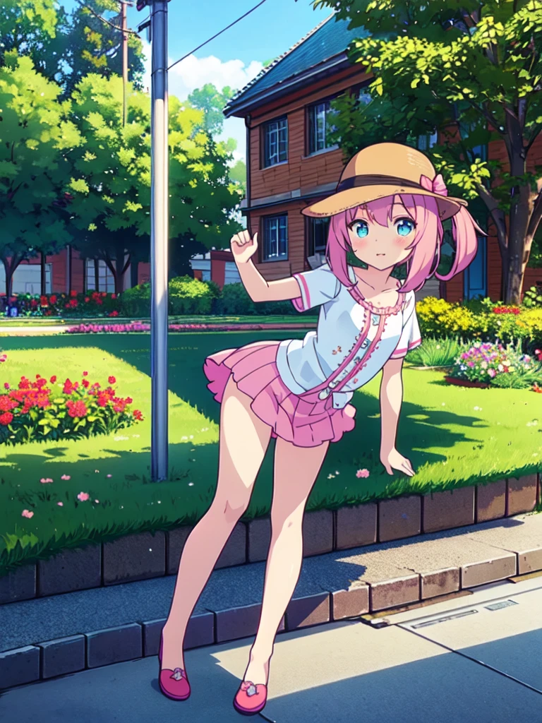 masterpiece,(high quality depth map:1.1), best quality, ultra-detailed,unity 8k wallpaper,crisp,(loli:1.2),(beautiful eyes), ((kawaii)), cute, (lovely), ((sexy)), (ero),
(ultra-detailliert), (The best illustrations), (Best Shadows),full body,A girl in a miniskirt being interviewed in the town. Show panties