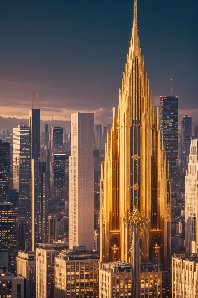 City with streets of gold and crystal walls 