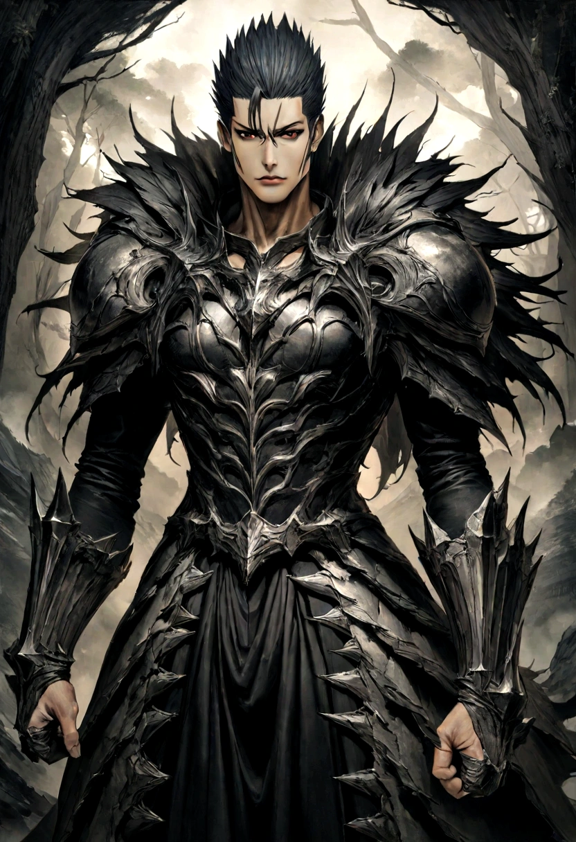 Create me 4k image of ichigo kurosaki from bleach going berserk mode in hollowed version