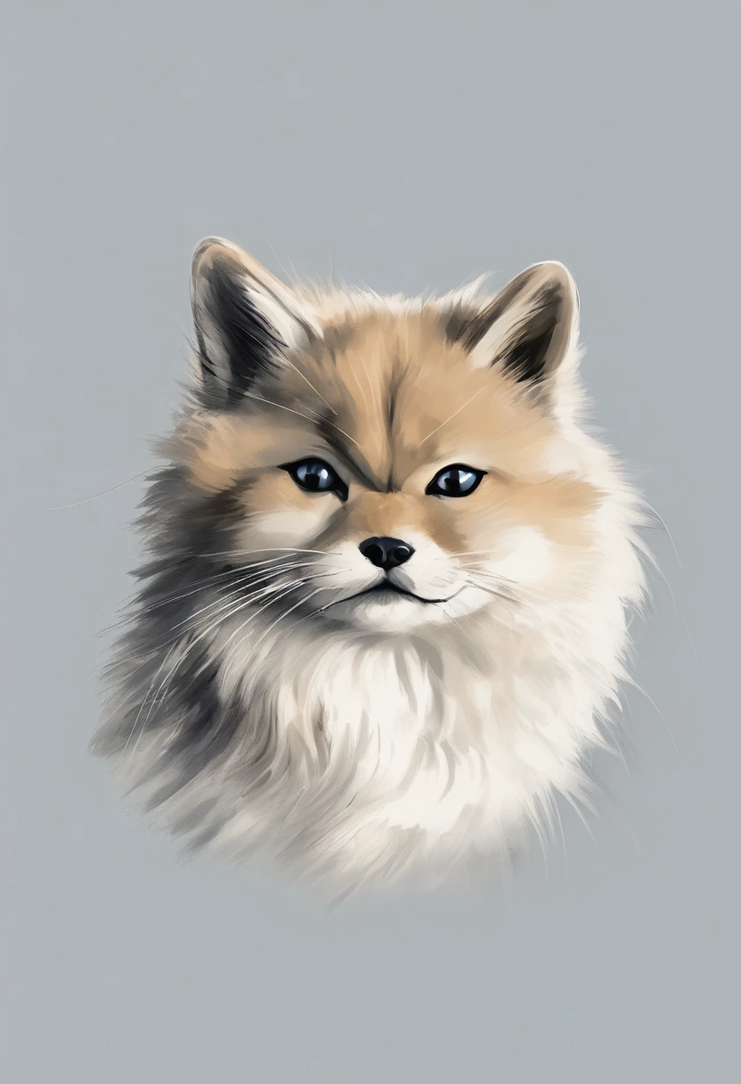 "Dynamic ink brushstroke style, black and white only: illustration by a professional illustrator, featuring a cute cat or Persian Cat, action shot, high detail, white background, sharp focus, full body, masterpiece, highly detailed, high quality, artistic sumi ink painting, Japanese style, icon, single animal. Please include a circular motif for an icon design. A sleeping Shiba Inu with very realistic fur depiction, surreal expression, artistic circular motif for an icon design. Features detailed whiskers, blue eyes, cheek whiskers, Japanese dog, Japanese-style design."