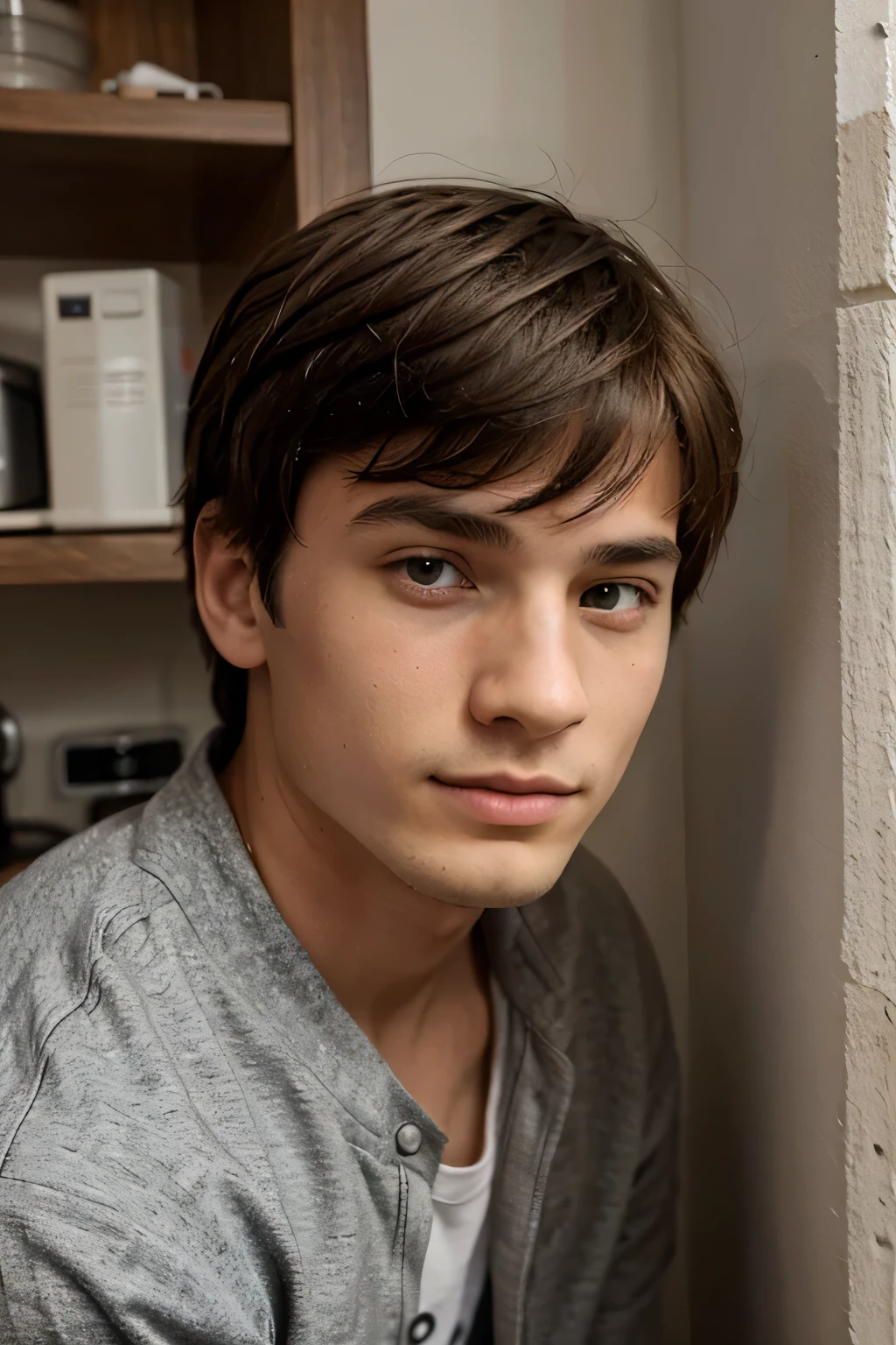 homme de 15ans chatin vu de face