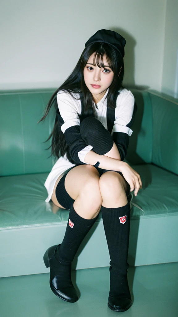 knee high stocking-shaped legs