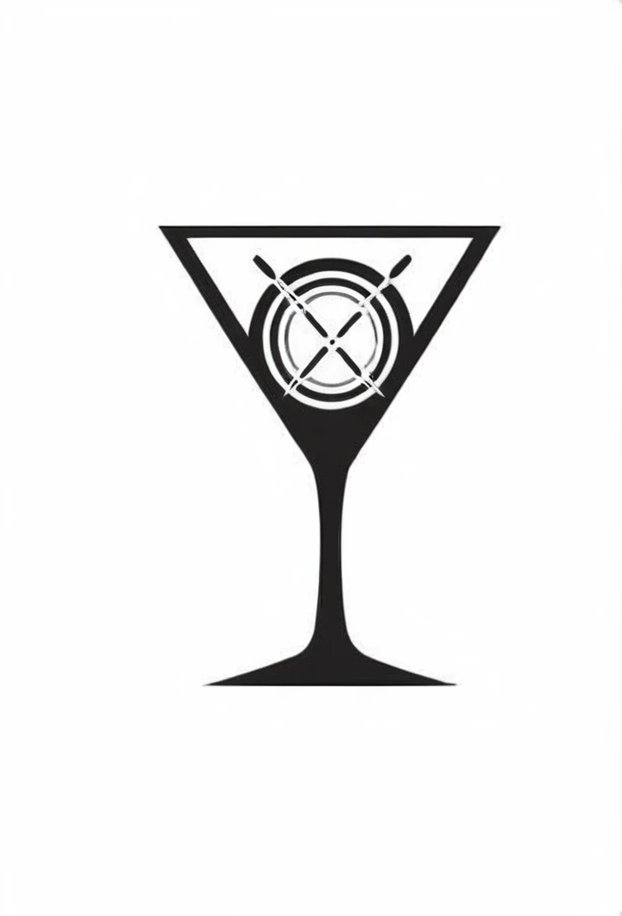 stylish dining bar logo.

Inside the liquor glass logo,
Logos such as darts arrows, billiard balls, karaoke microphones, etc. that look like they're in a stylish drink
a very playful and mature design

Pretty cool
chic and modern design

The background is white